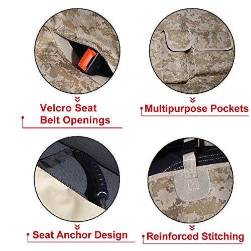 image for AMOFY Pet Dog Car Seat Cover, Portable Durable Ripstop Waterproof Scra