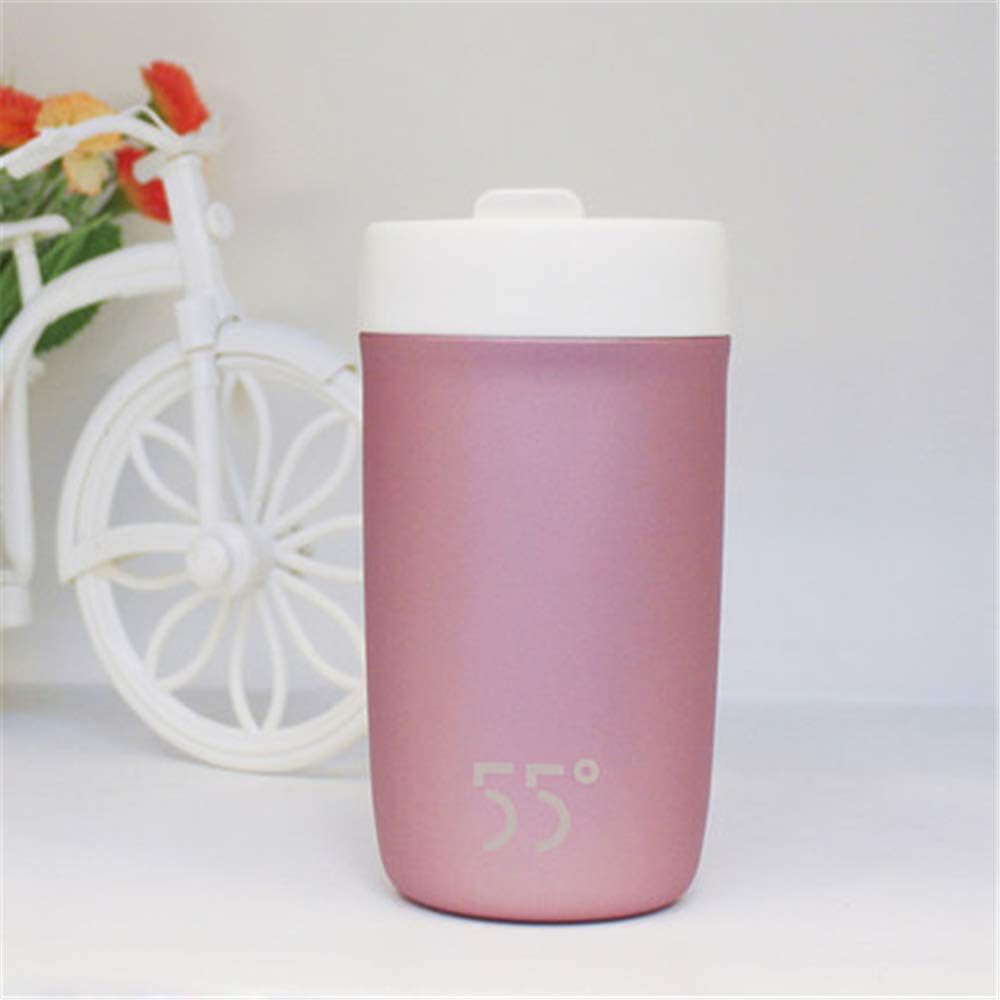 Lzhy Constant Temperature Cup, Stainless Fast Cooling 55 Degree Steel Isolated Mug, Travel Supplies,Pink