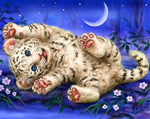 DIY 5D Tiger Mushroom Bird Full Drill Diamond Painting,Jchen(TM) Merry Christmas Home Decor 5D Diamond Embroidery Painting Cross Stitch Crystal Rhinestone Arts Craft (A)