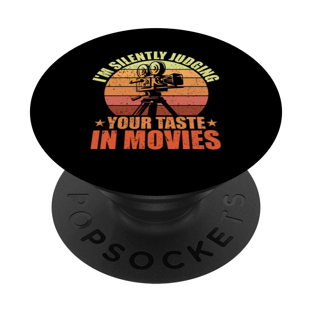 Judging Your Taste in Movies Motion Picture Fan Film Cinema PopSockets Swappable PopGrip
