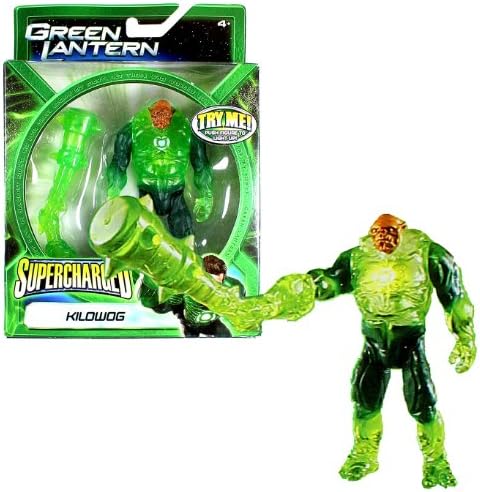 Mattel Year 2011 DC Movie "Green Lantern" Supercharged Series 5 Inch Tall Action Figure - KILOWOG with Light Up Feature and Spiked Club Construct