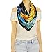 TONY & CANDICE (TM) Women's Graphic Print 100% Silk, Silk Scarf Square, 33 * 33 Inches (Cafe Oil Painting Pattern Print)