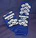 McKesson Terries Above the Ankle Single-Imprint Adult Slipper Socks, Royal Blue, X-Large