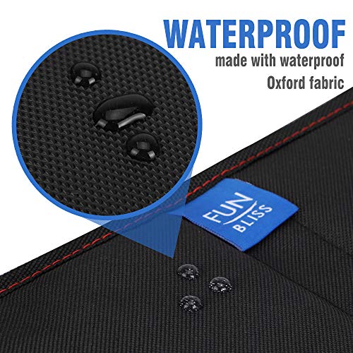 Funbliss Car Seat Protector for Pet, Baby Child Car Seats, - Auto Seat Cover Mat for Under Carseat with Thickest Padding to Protect Leather & Fabric Upholstery - Waterproof and Dirt Resistant (2 Pack)