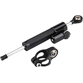 Universal Motorcycle Steering Damper Stabilizer | CNC‑Machined Aluminum Linear Reversed Safety Control Damper