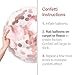 Large Rose Gold Confetti Balloons Decorations - 18 inch - Pack of 20 | Pre-filled Rose Gold Confetti Metallic Latex Party Balloons | Great for Weddings, Birthday Party, Bridal Shower, Party Decoration