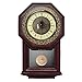 Giftgarden Silent Wall Clock with Pendulum Antique Retro Non Ticking Quartz Movement Clocks, Classical Decor for Bedroom, Living Room, Kitchen. Indoor Wall Decoration
