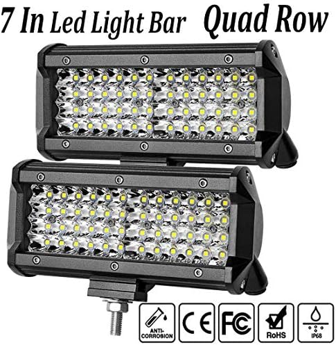 LED Light Bar, Offroad Town 2pcs 18w 4'' LED Work Light Flood CREE Chips LED Pods Fog Lights Unique Panel Design Driving Light for Off-road Vehicle Jeep SUV UTV Truck ATV