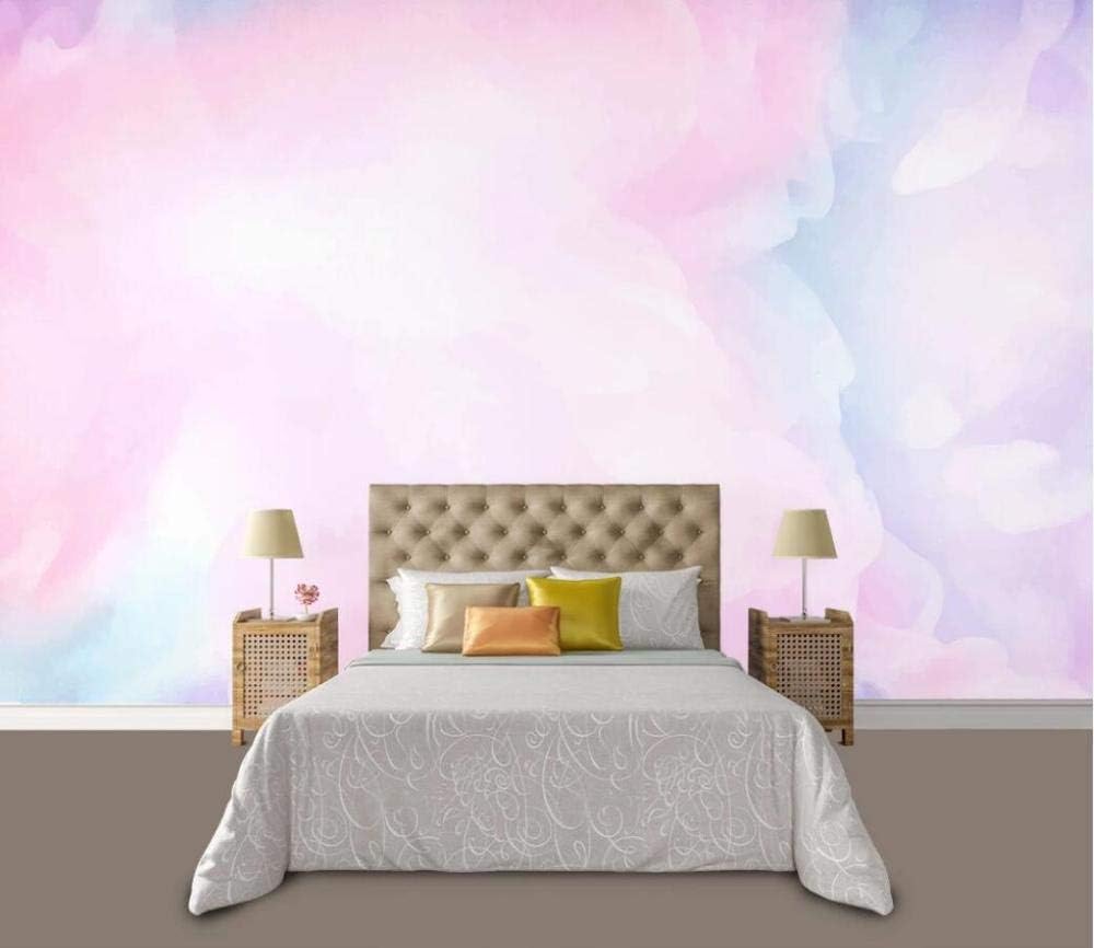 Wallpaper 3D Mural Pink Cloud Watercolor Home Decor Wallpapers for Home Living Room Bedroom Indoor and TV Background 300cmX210cm