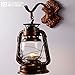 INJUICY Kerosene Wall lantern Light, Vintage Metal & Glass Wall Sconce Lights for Bedroom Living, Dining Room, Cafe Bar, Hallway Décor