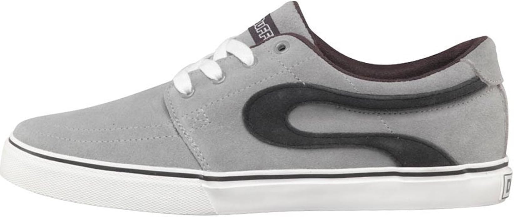 Duffs Men's Slide Suede Trainers Skate Shoes (UK 10, Grey) Amazon.co