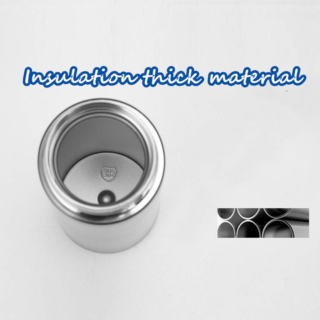 ODJOY-Fan LED Thermo Tazza Temperatura Display Touch Tazza Lntelligente Lnossidabile Thermos Bottiglia Acqua, Borraccia Termica 500ML,Senza BPA Mantenere Caldo/Freddo e 3pcs Spazzola di Pulizia