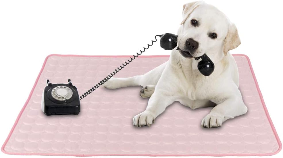 Pannow Pet Dog Self Cooling Mat Pad, Pet Cooling Blanket for Kennels, Crates, Beds, Travel, Couch, Car Seat