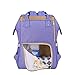 Sunveno Mummy Maternity Nappy Bag Brand Large Capacity Baby Bag Travel Backpack Desiger Nursing Bag for Baby Care (Purple)