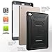 ULAK iPad Mini 4 Case, Hybrid Full-Body Protective Stand Case with Built-in Screen Protector & Kickstand for Apple iPad Mini 4 (2015 Release) (Black)