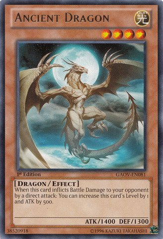 Yu-Gi-Oh! - Ancient Dragon (GAOV-EN081) - Galactic Overlord - Unlimited Edition - Rare