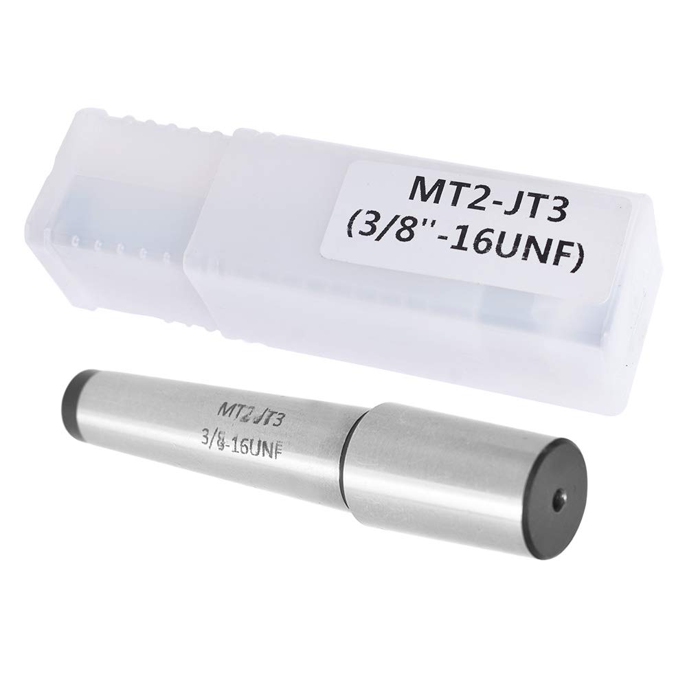 findmall MT2 To JT3 End Type Drill Chuck Arbor Fit for CNC Lathes, Ordinary Manual Lathes and High-Speed Lathes