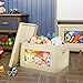 Lifewit Large Capacity Christmas Ornament Storage Box with Clear Vision Window, Durable Storage Bins Organizer with Lids for Kid's Toys, Clothes, Nursery, 21.6 x 15.8 x 11.8 Inch, Beige