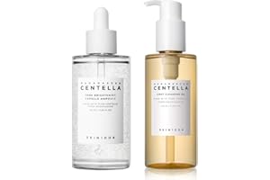 SKIN1004 Madagascar Centella Tone Brightening Capsule Ampoule 100ml and Light Cleansing Oil 200ml Bundle