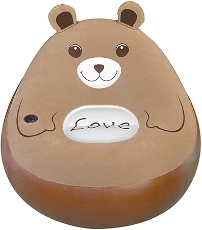 Qirog Silla Plegable Con Bolsa De Frijoles Cama Totoro Colchones De Dibujos Animados Sofa Inflable Muebles Para Sala De Estar Marron Amazon Es Hogar