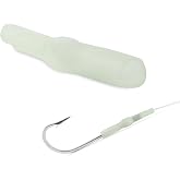C&amp;H Lures Fishing Crimp Protectors - Saltwater Sleeves, 2 in, Glow or Black | Crimp Sleeve Protectors, Snag-Free Rigging, Deep Drop Saltwater, Leader Compatibility, 10 or 250 Count, 2 in, Glow or Black