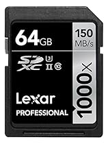 Lexar Professional 1000x 64GB SDXC UHS-II/U3 Card with Image Rescue 5 Software (LSD64GCRBNA1000)
