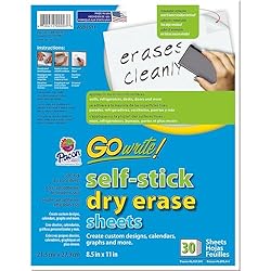 GoWrite! PACASB8511 Self-Adhesive Dry Erase