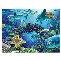 Visual Echo 3D Effect Sunlit Sea 3D Mini Lenticular Puzzle 35pc
