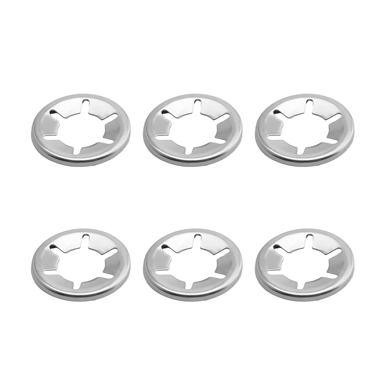 Othmro 50Pcs Starlock Washer 14mm Inner Dia 28mm Outer Dia, Push On Lock Washer Locking Washers Clips Fastener Stainless Steel Tooth Lock Washers for Machinery Equipment Industrial Production