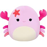 Squishmallows 8"" Cailey The Crab, Medium, Pink