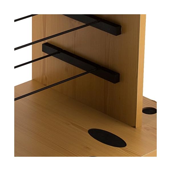 Rush-Creek-Creations-14-Fishing-Rod-Rack-with-Four-Drawer-Storage-and-Dual-Rod-Clips