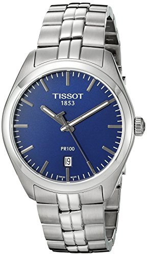 Tissot Men's T1014101104100 Analog Display Quartz Silver-Tone Watch