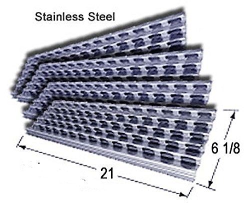 RCK Sales Four (4) Pack Stainless Steel Heat Plate for Viking Commercial Gas Grill 21