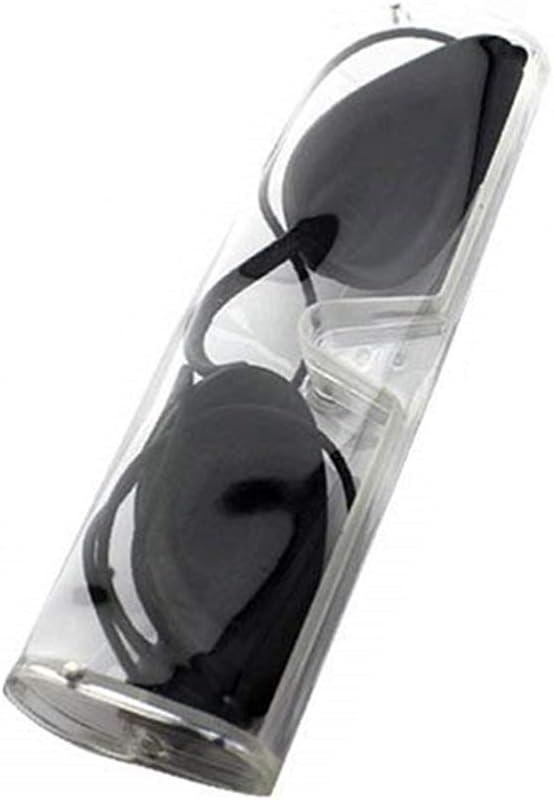 RongLeDAI Black Safety Goggles for Sunbed Tanning IPL Eye Protection Portable