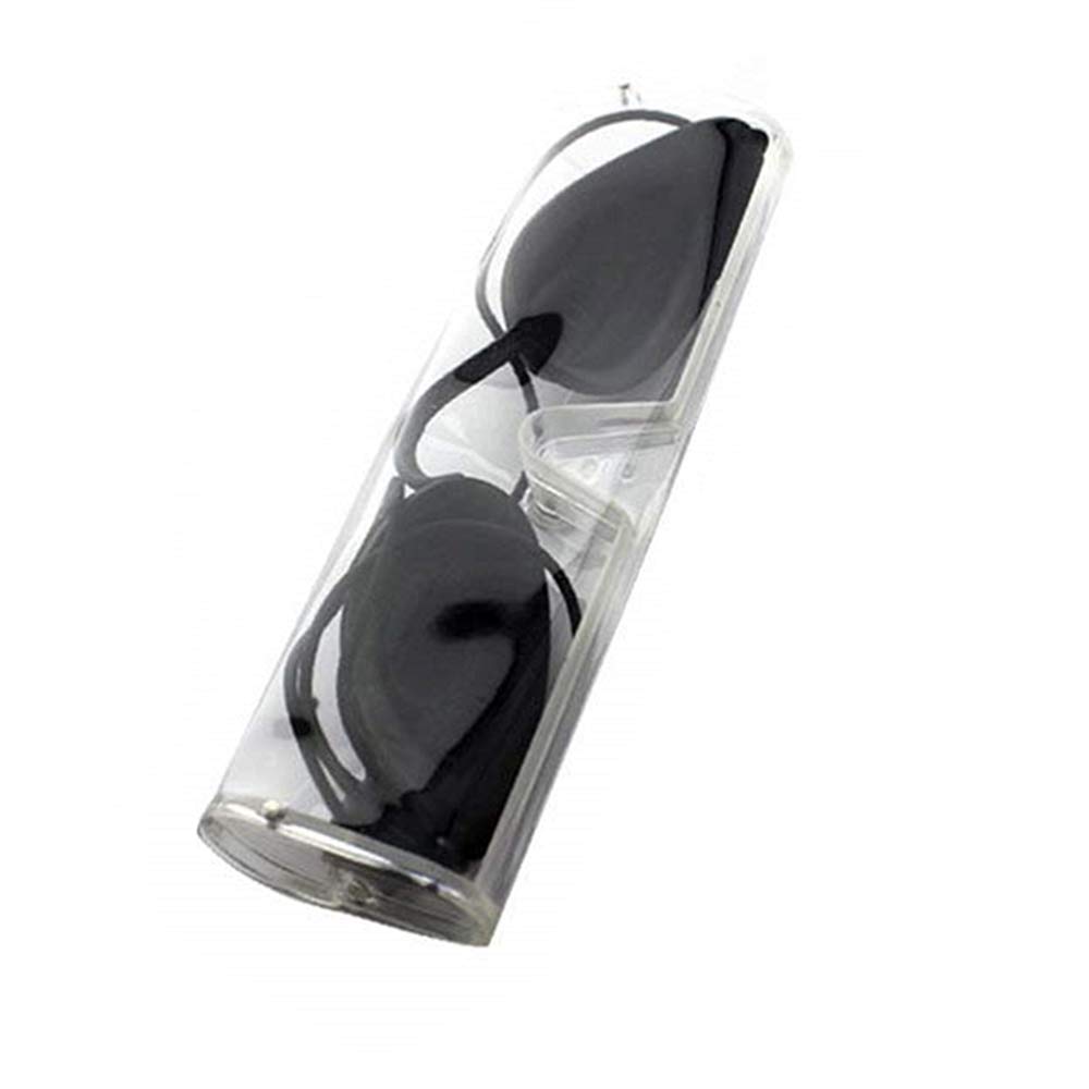 NA Safety Goggles Eye Patch Eyewear Glasses Safety Tanning Goggles Sunbed Tanning IPL Eye Protection with Portable Box for IPL Beauty Clinic Patient (Black)