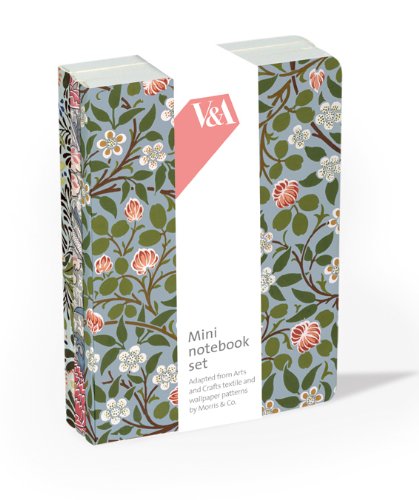 V&A Morris & Co Set of Mini Notebooks Set