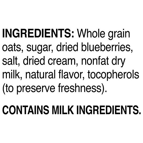 Quaker Instant Oatmeal Breakfast Cereal, Blueberries and Cream, 8