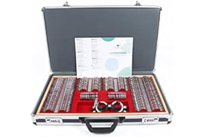 UCanSee High Qualtiy 266 Trial Lens Set Optical Kit Metal Rim Wood Frame Aluminum Box