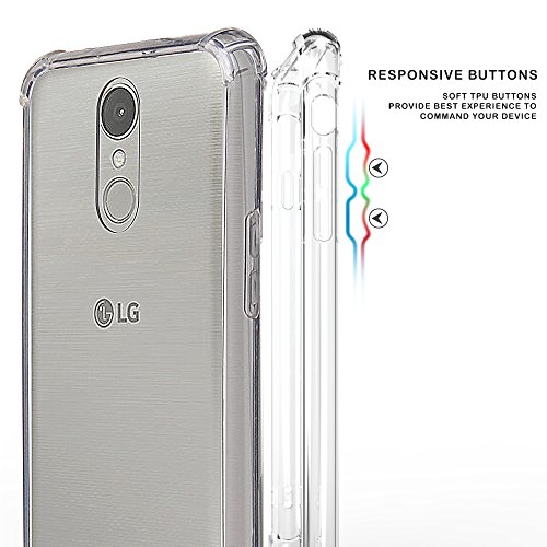 LG K10 2017 Case, Beyondcell transparent Clear Hybrid Bumper Case Cover K20V (Parasailing)