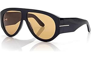 OSAGAMA Trendy Retro Oversized Aviator Sunglasses for Women Men 70s Luxury Designer Thick Classic Sun Glasses