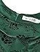 MUXXN Womens 1950s Scoop Neck Off Shoulder Cocktail Dress, Green/Black, 2XL-ASIA/L-US