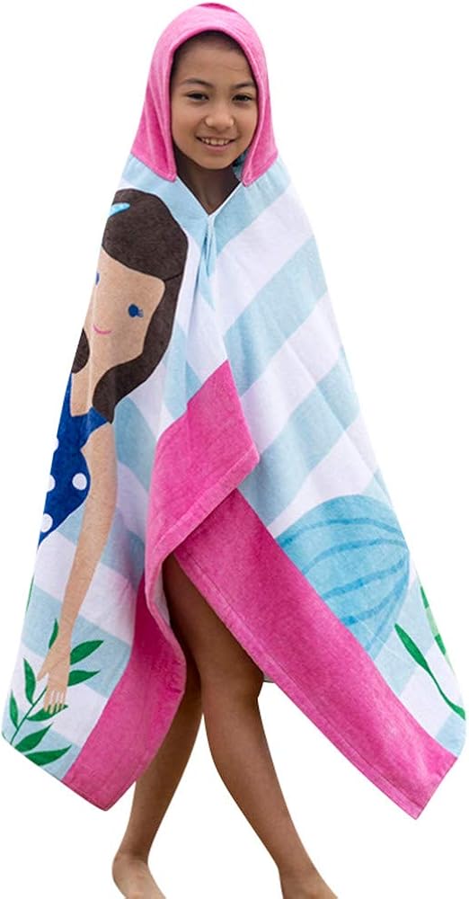 Boys Bathrobes,Hooded Soft Bath Towel Beach Cloak for Baby Boys Girls
