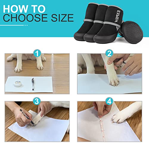 EXPAWLORER AntiSlip Dog ShoesWaterproof Dog Boots, Paw Protector Heat