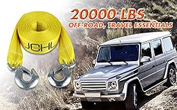 JCHL Nylon Tow Strap with Hooks 2”x20’ Car