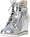 Bella Marie Anna Shoes Women's Metro-15 Patent Mesh Wedge Fashion Sneaker
