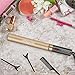 Hair Straightener, UMICKOO Professional Flat Iron for Hair Styling: 2 in 1 Tourmaline Ceramic Curling Iron with Adjustable Temperature (Gold)
