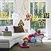 LINGTEER Happy 12th Birthday Decorations,12th Birthday Black with Gold Swirls Hanging Streamer Kit,Cheers to Twelve Years Old Bday Foil Party Photo Decorations Supplies.