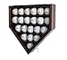 21 Baseball Display Case Wall Cabinet Holder Shadow Box, w/UV Protection, Lockable