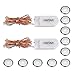 VINTAR String Lights, 2 Set of 30 LEDs Super Bright Warm White Flexible Light 9.8 Ft/3M Strip Lighting on Long String Copper Wire with 10 Batteries for Garden, Patio, Wedding