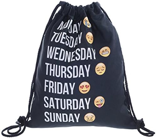 Halilu Girl Drawstring Backpack Bag Cinch Bag School Gym Bag Sackpack